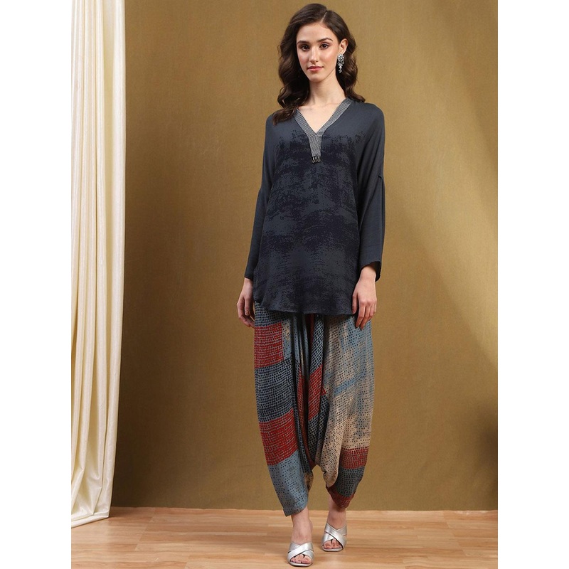Biba Women Printed Regular Kurta with Harem Pants