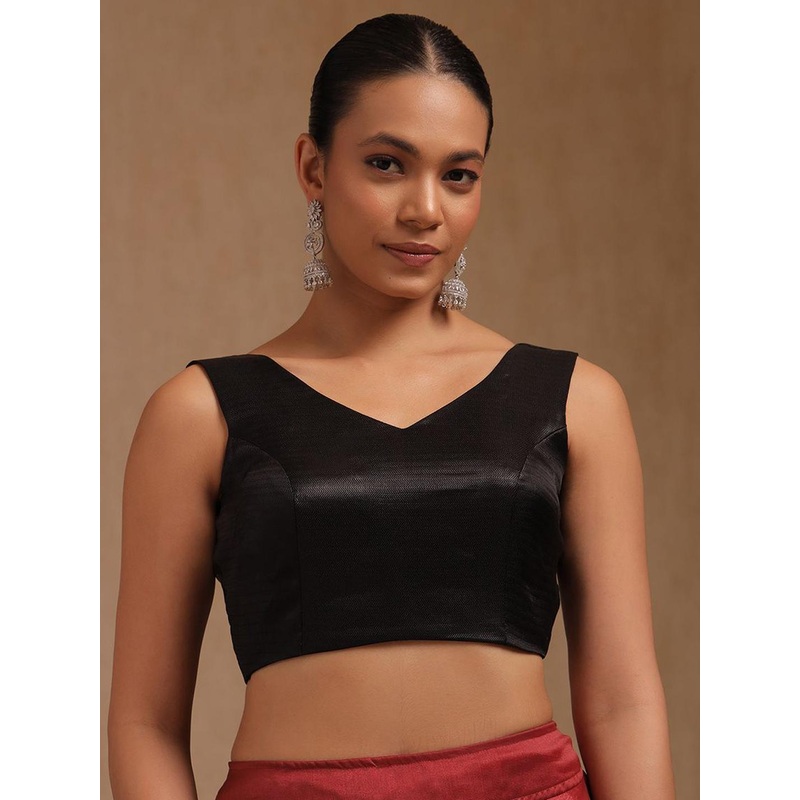 Soch Chevron Women Patterned V-Neck Padded Saree Blouse