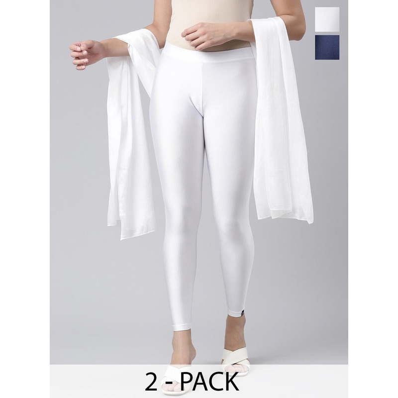 TWIN BIRDS Set Of 2 Solid Shimmer Light-weight Dupatta