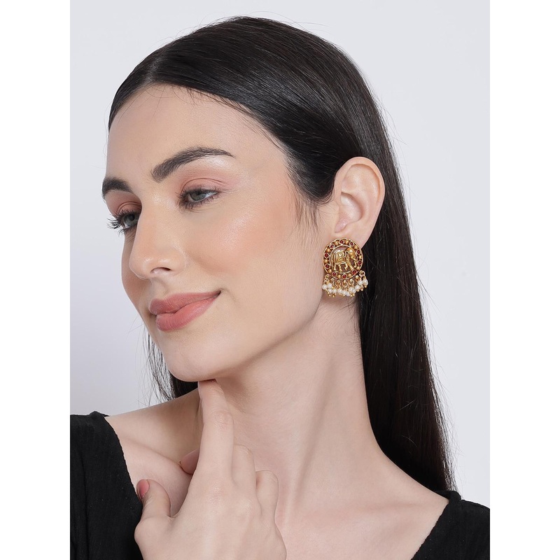 Anouk Gold-Plated Animal Shaped Drop Earrings