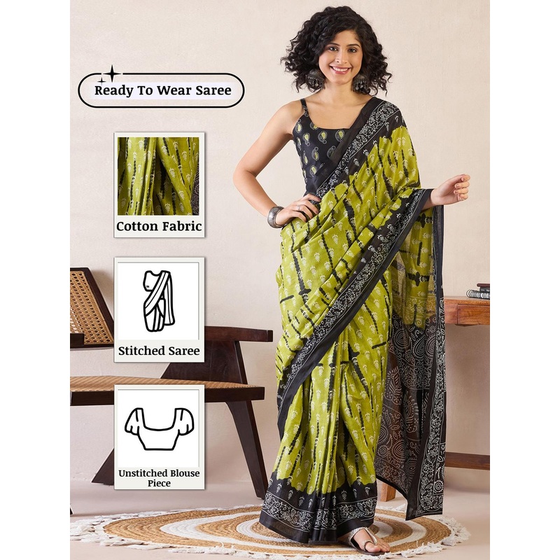 Anouk Rustic Bagh Ready to Wear Bagh Saree