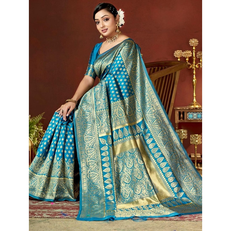 DIVASTRI Woven Design Zari Art Silk Heavy Work Banarasi Saree