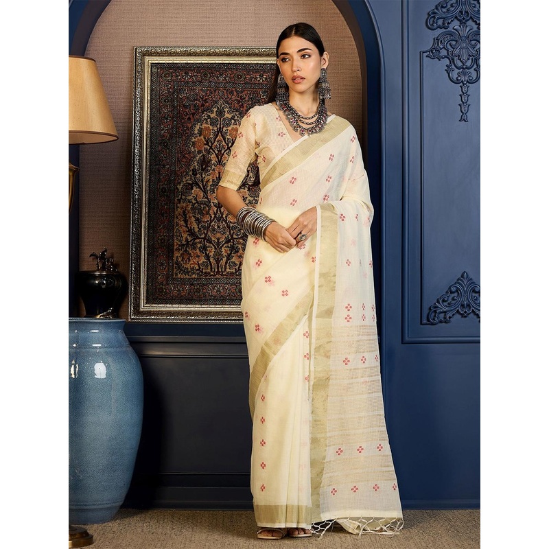 Sangria Woven Design Zari Pure Cotton Saree