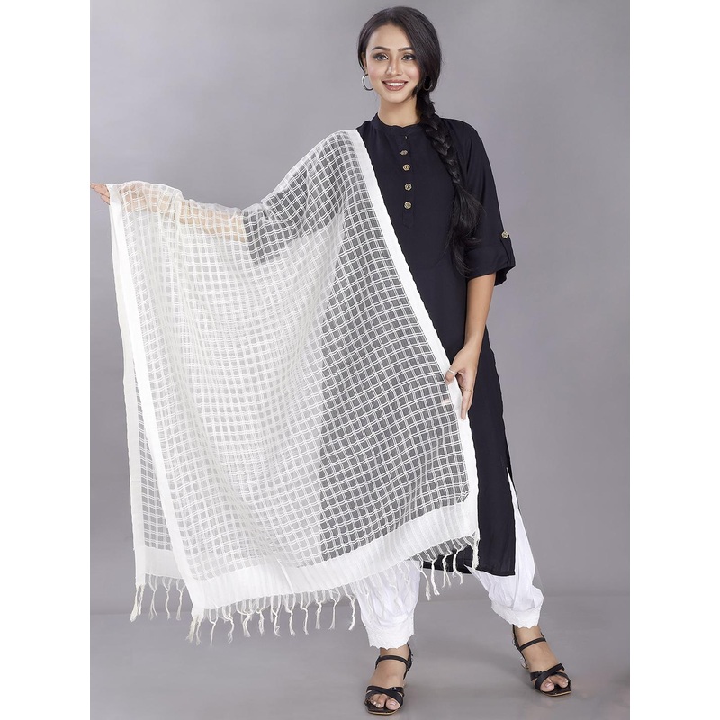 Rani Saahiba Checked Bhagalpuri Dupatta