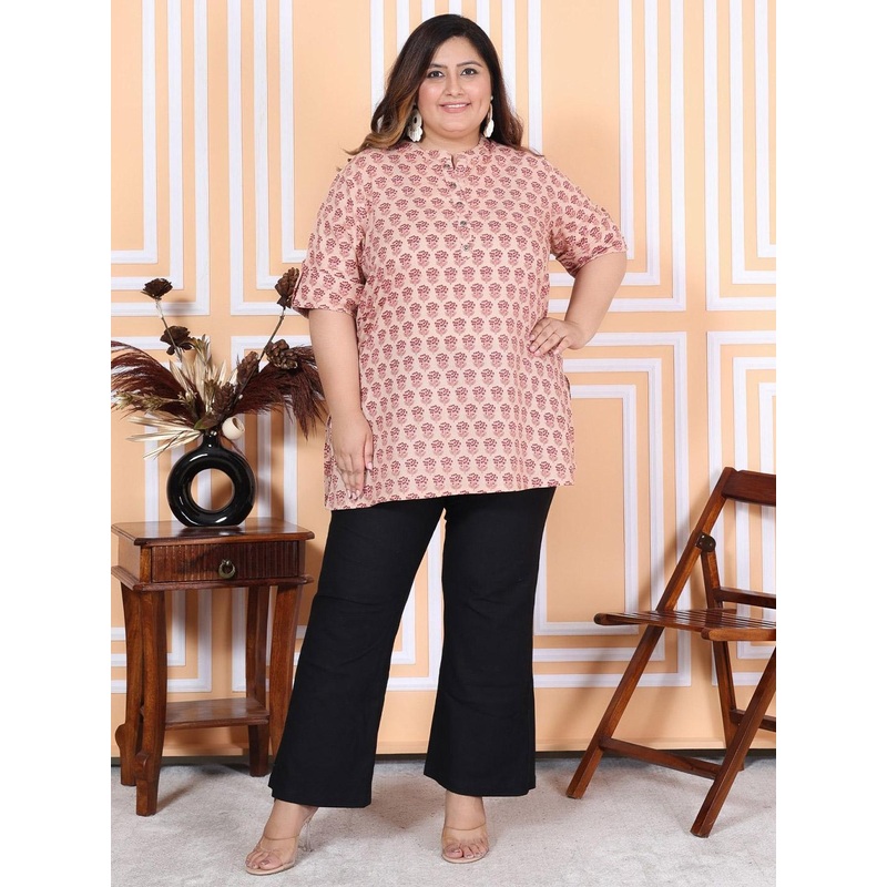 Swasti Floral Printed Pure Cotton Kurti