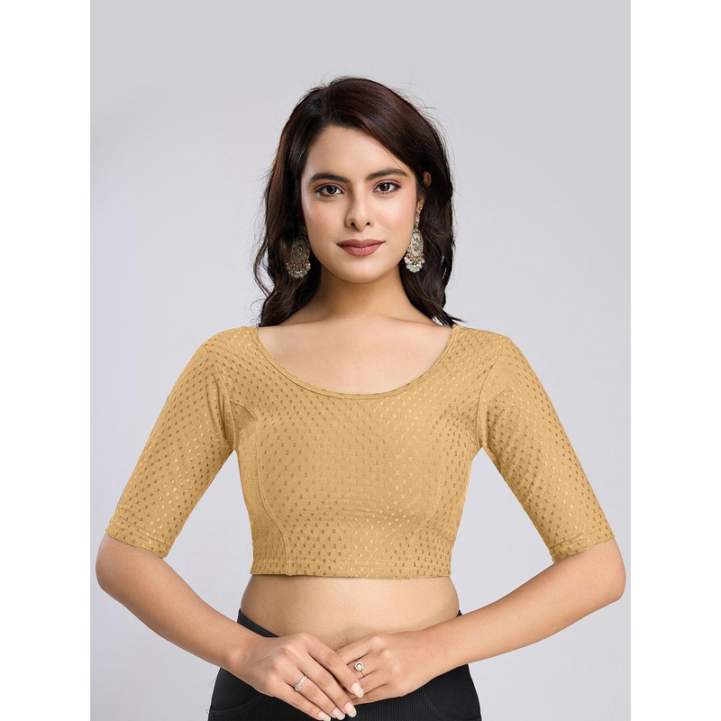 Trendmalls Women Cotton Stitched Saree Blouse