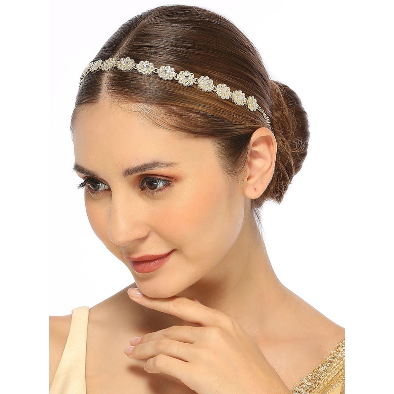fabula Kundan Studded Head Chain