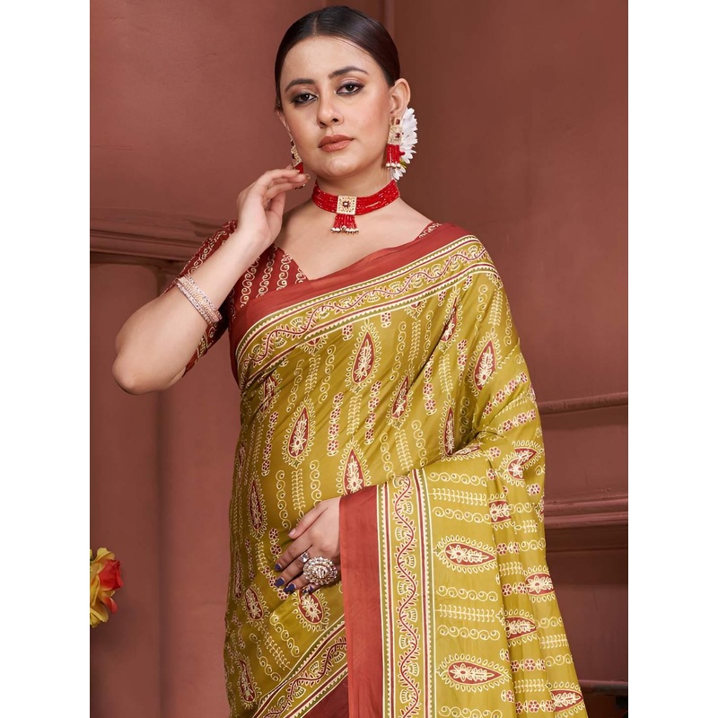 all about you Paisley Pure Cotton Designer Saree