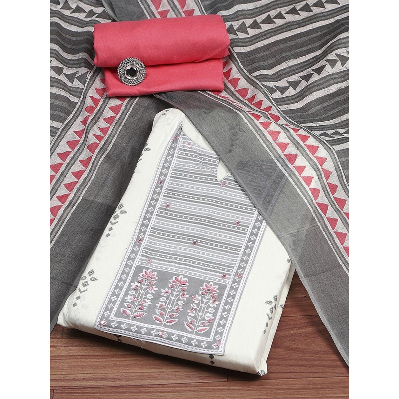 Biba Pure Cotton Unstitched Dress Material