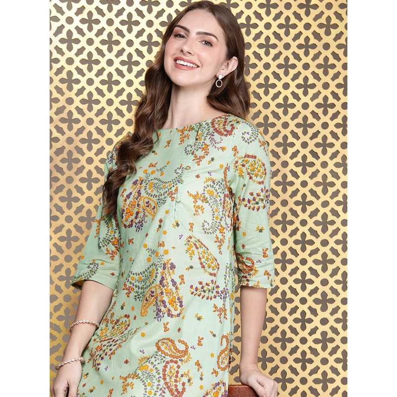 House of Pataudi Jashn Pure Cotton Ethnic Motifs Printed Kurta