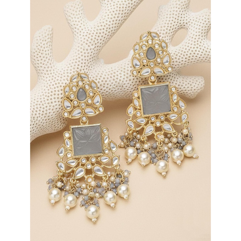 KARATCART Gold Plated Drop Earrings