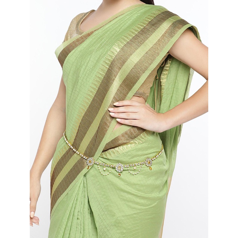 AccessHer Gold-Toned Multistranded Beaded Waist Chain