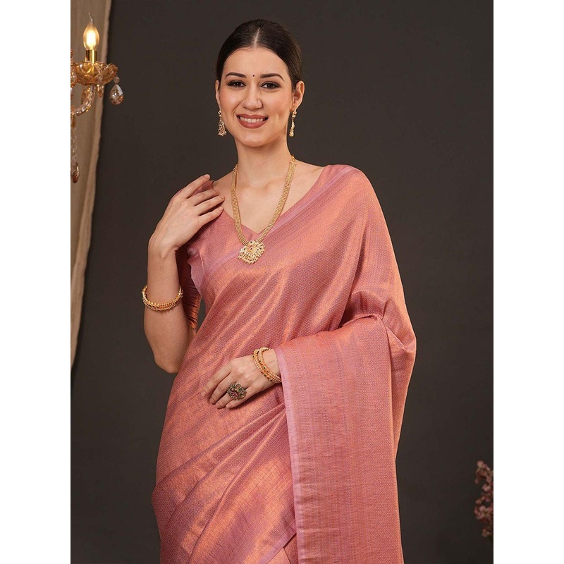 Anouk Woven Design Zari Silk Blend Kanjeevaram Saree