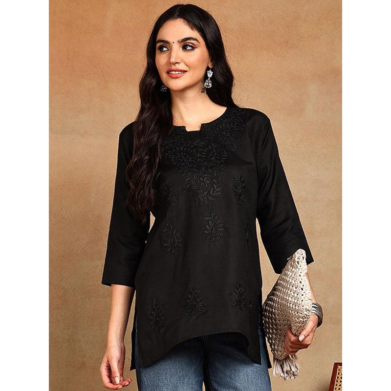 TOP N THREAD Women Ethnic Motifs Embroidered Chikankari Chikankari Kurti