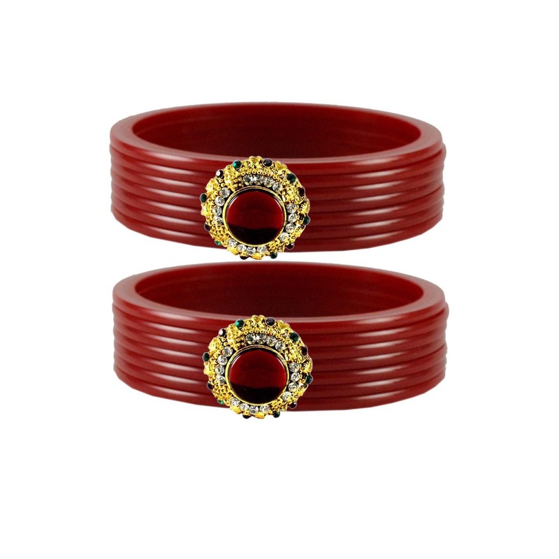 Vidhya Kangan Red Bangle Set