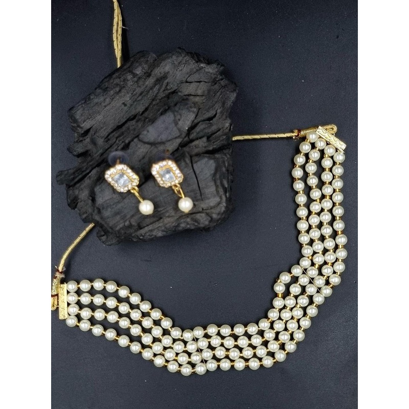 Anouk Gold-Plated Pearl Beaded Jewellery Set