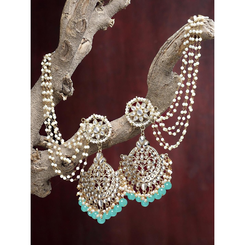 KARATCART Gold-Plated Drop Earrings