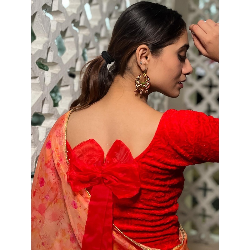 Bindigasm’s Advi Woven Design Design Saree Blouse