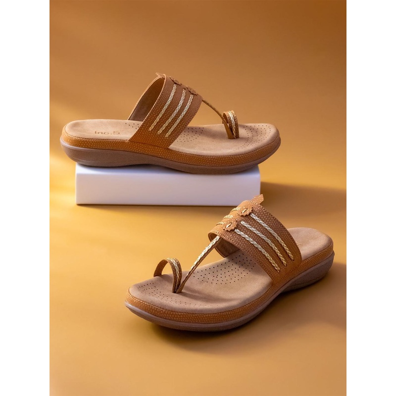 Inc 5 Women Embellished One Toe Flats