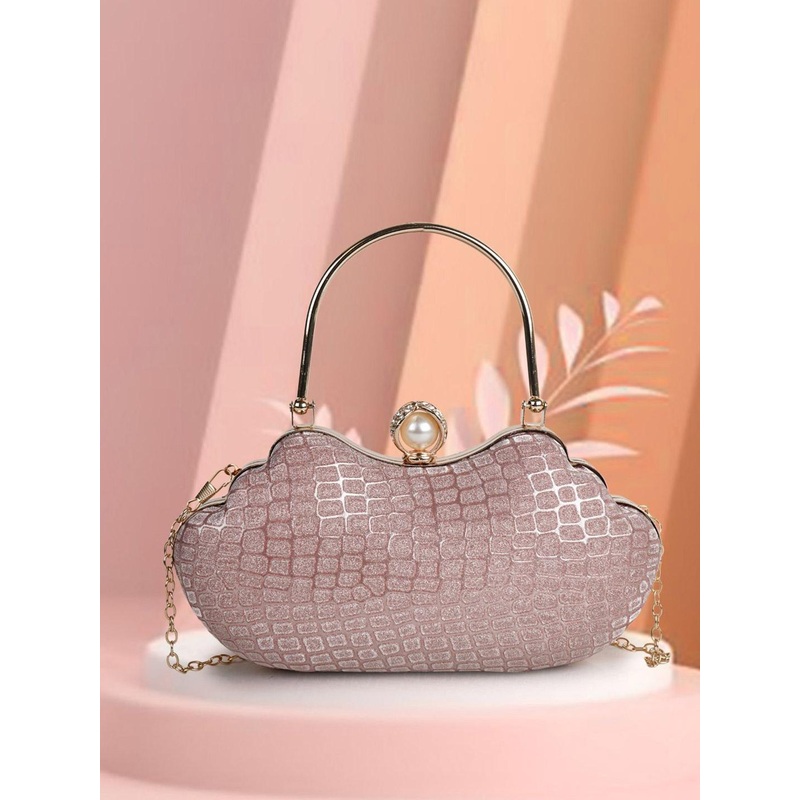 NORVE Embellished Box Clutch