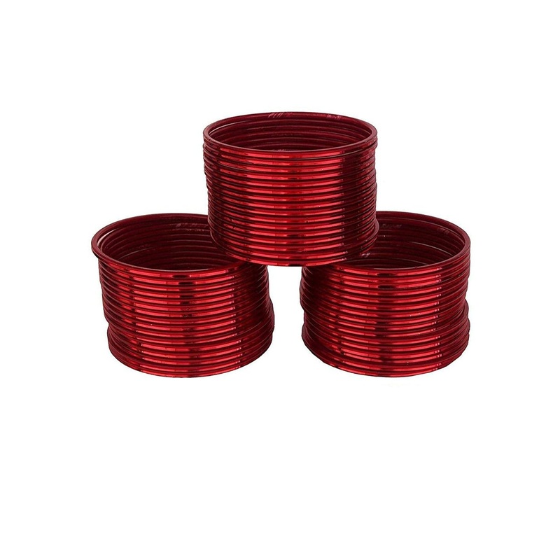 T4 JEWELS Set Of 48 Metal Glossy Finish Bangles