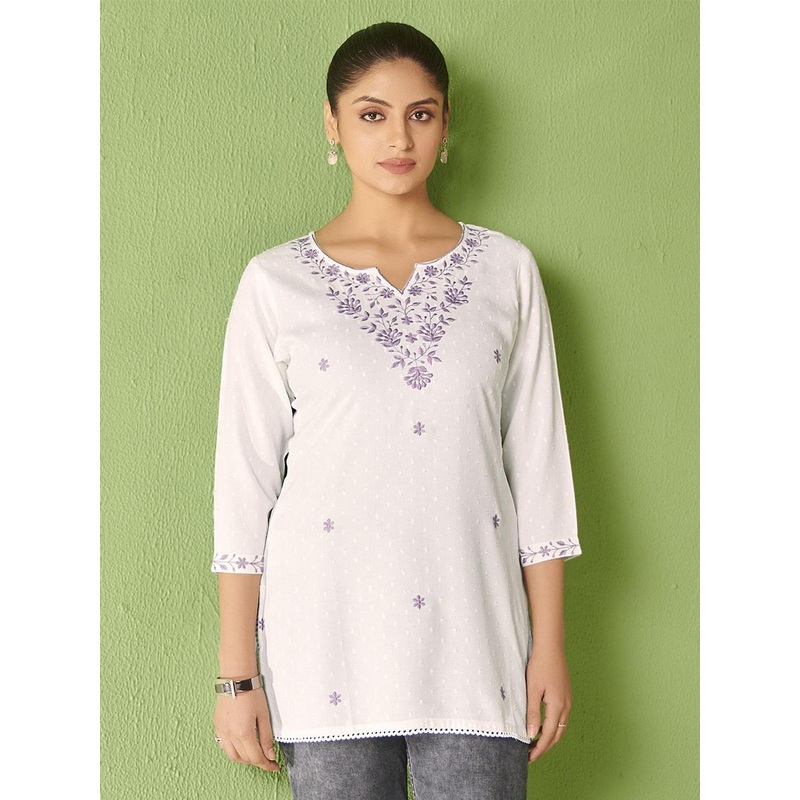 Anouk Ethnic Motifs Embroidered Thread Work Thread Work Kurti