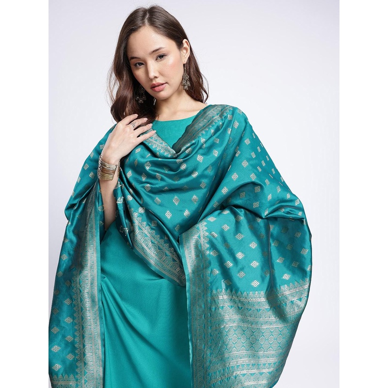 Anouk Rustic Ethnic Motifs Woven Design Kurta Set