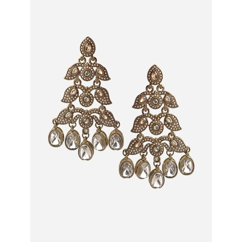 BFC – BUY FOR CHANGE Gold Plated Kundan Chandbalis