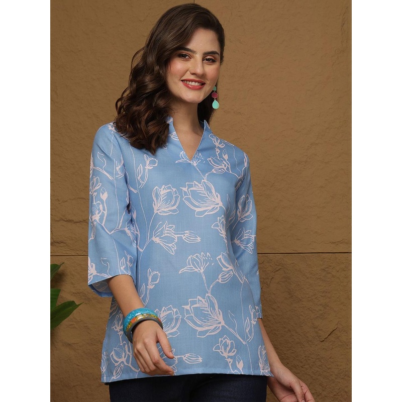 Anouk Rustic Floral Printed Kurti