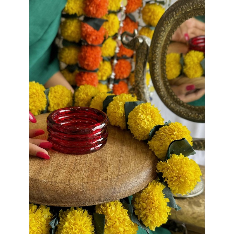 Janpath Online Set Of 2 Crystal Cut Glass Bangles