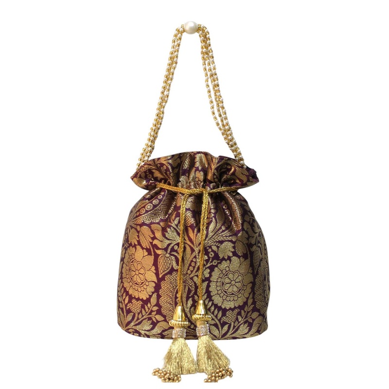 Milan’s Creation Printed Wrist Loop Potli