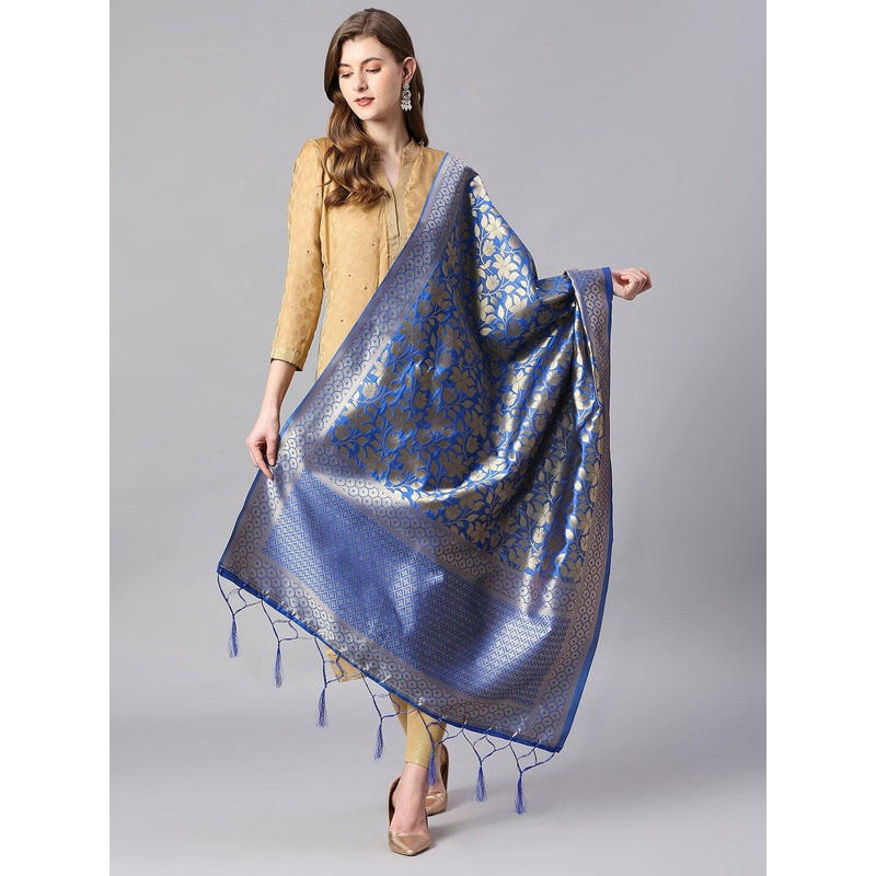 Dupatta Bazaar Woven Design Banarasi Silk Dupatta