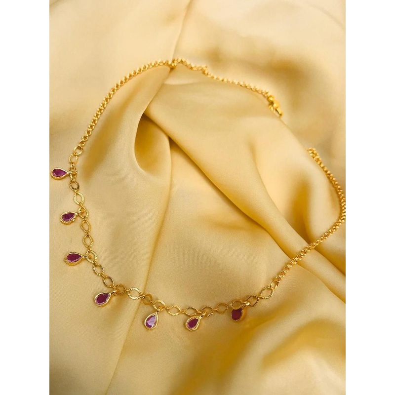 Anouk Gold-Plated Artificial Stone Brass Chain