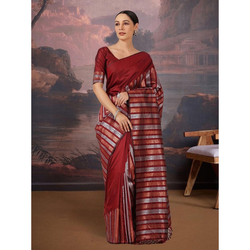 House of Pataudi Woven Design Zari Banarasi Saree