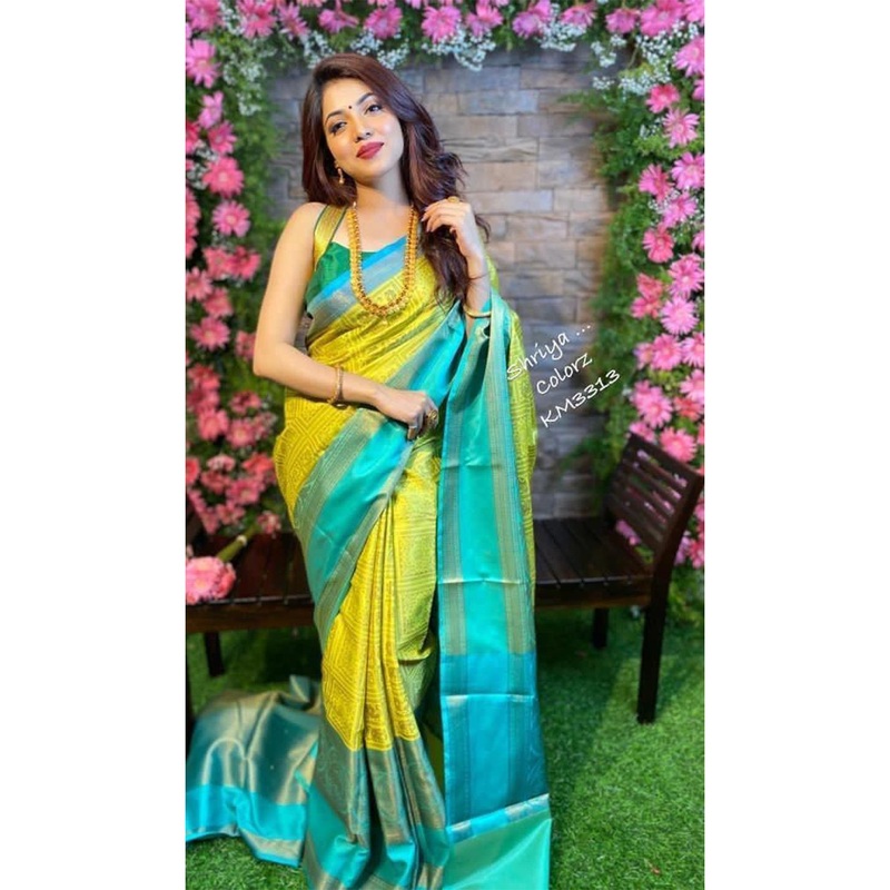 DIVASTRI Ethnic Woven Design Zari Banarasi Saree