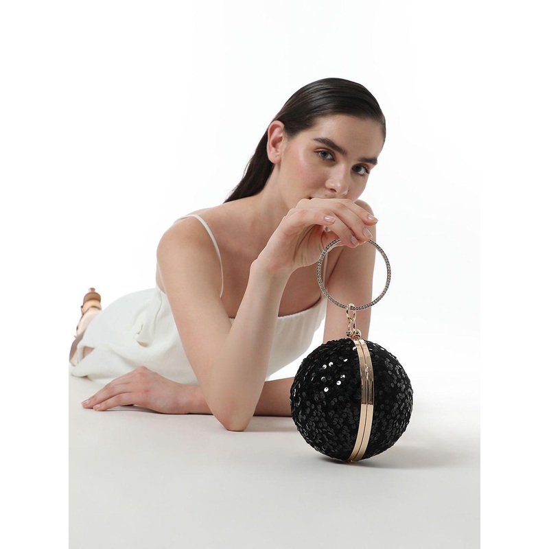 HAUTE SAUCE  Embellished Box Clutch