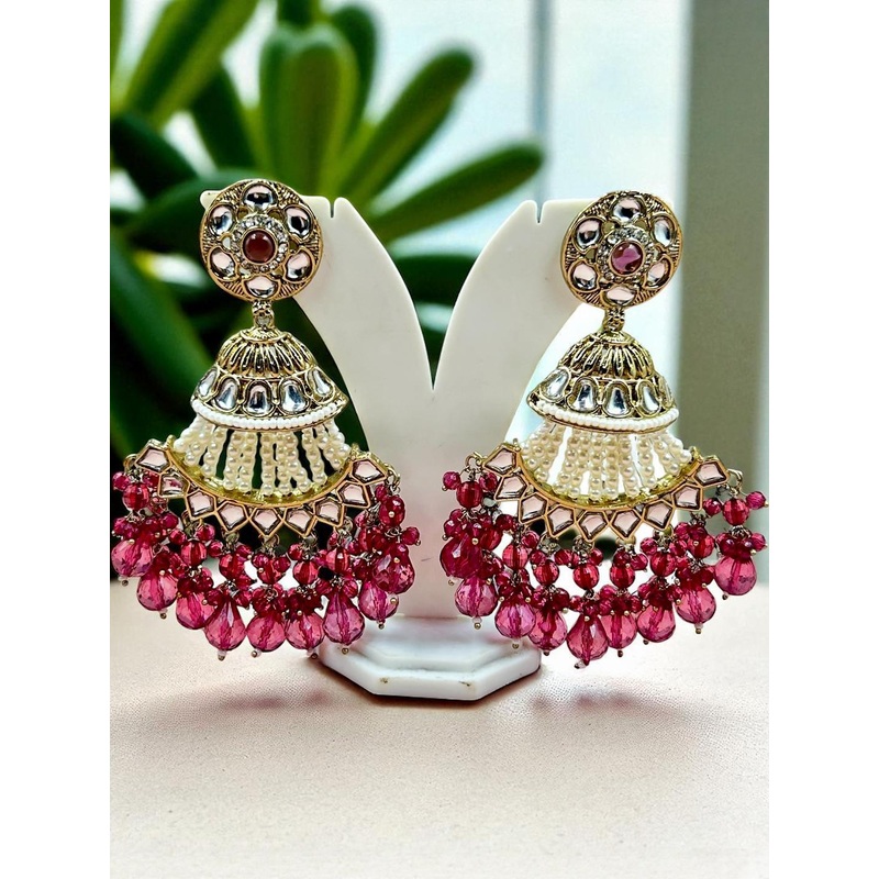 ANTIQUE JEWELLERY Circular Chandbalis Earrings