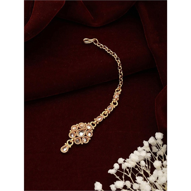 Jazz and Sizzle Kundan-Studded Maang Tikka