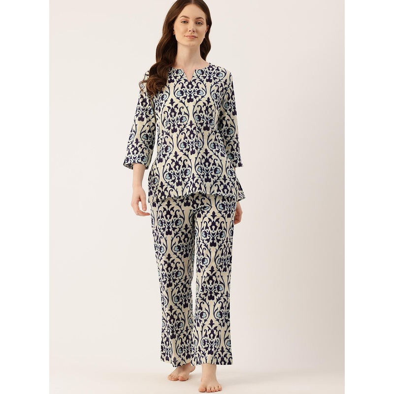 ETC Ethnic Printed Night Suit