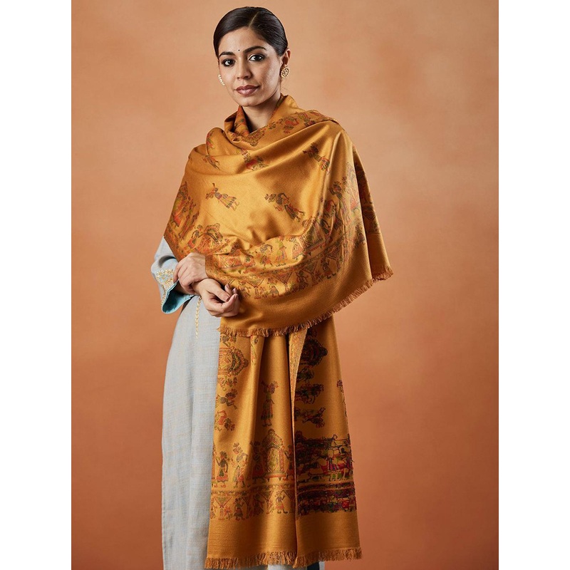 Pashmoda Pari Mahal Kaani Ethnic Motifs Woven Design Shawl