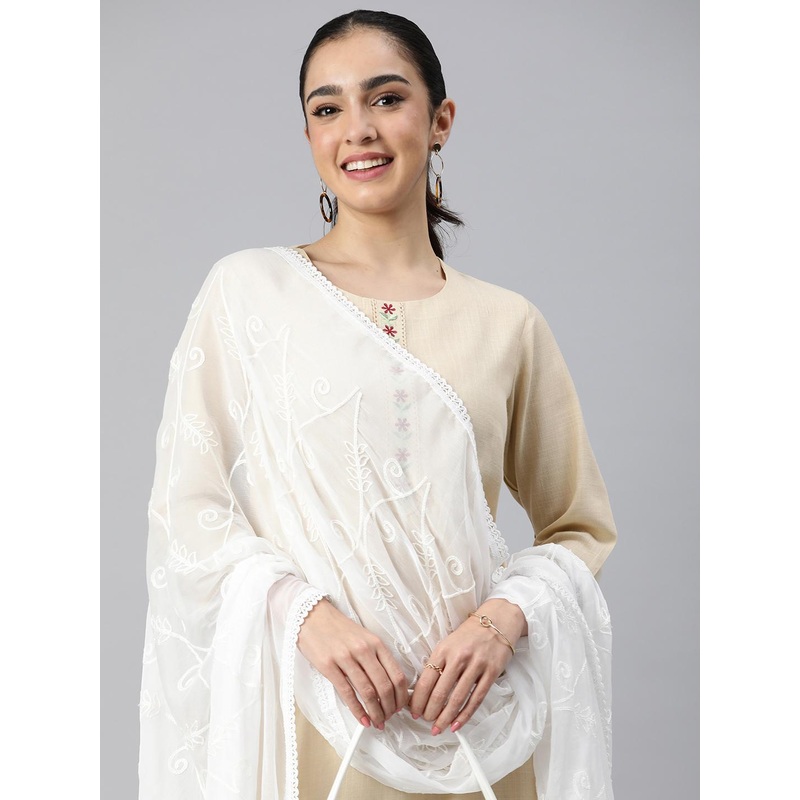 Rani Saahiba Embroidered Mirror Work Dupatta