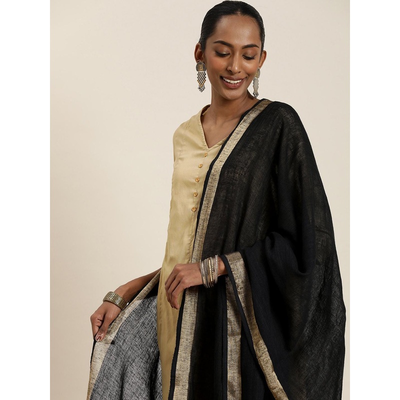 Taavi Handloom Dupatta with Zari