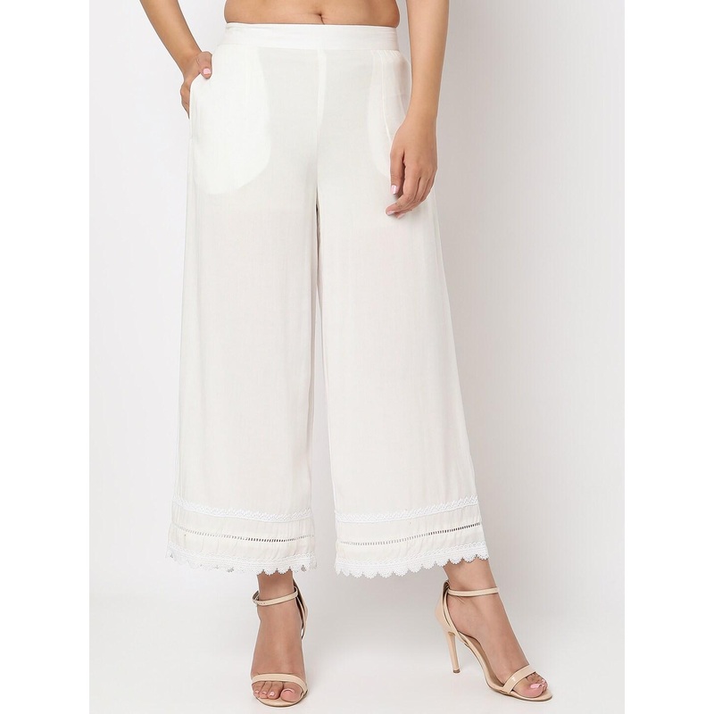 Ethnicity Women Self Designed Mid Rise Palazzos