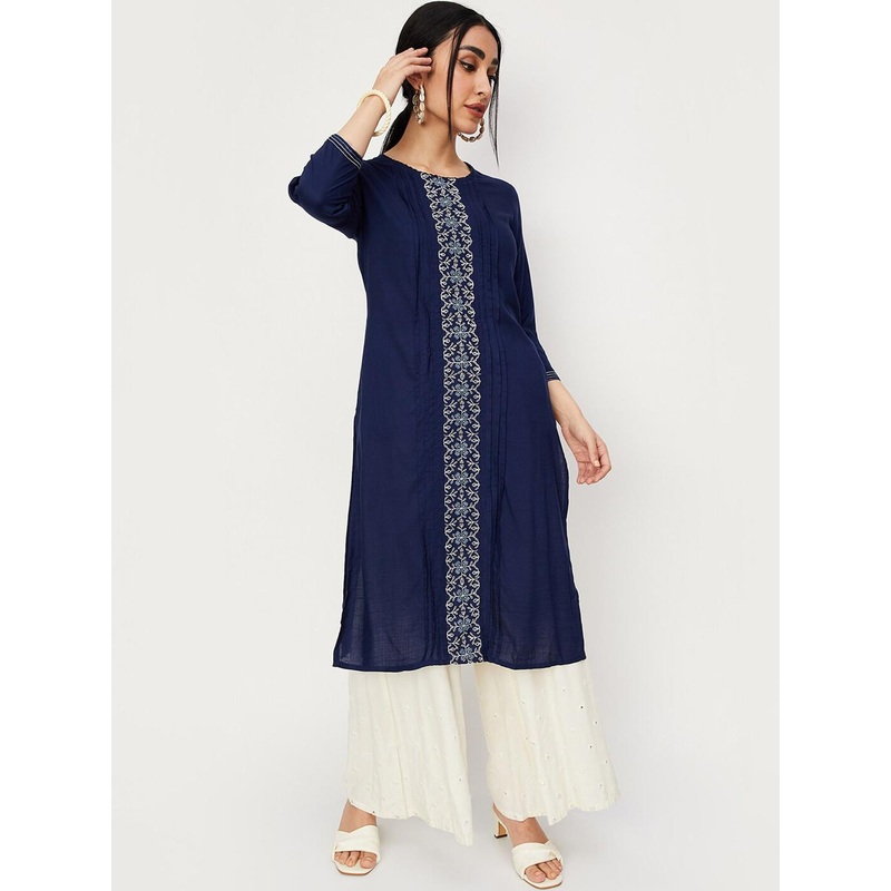 Max Ethnic motif embroidered Kurta