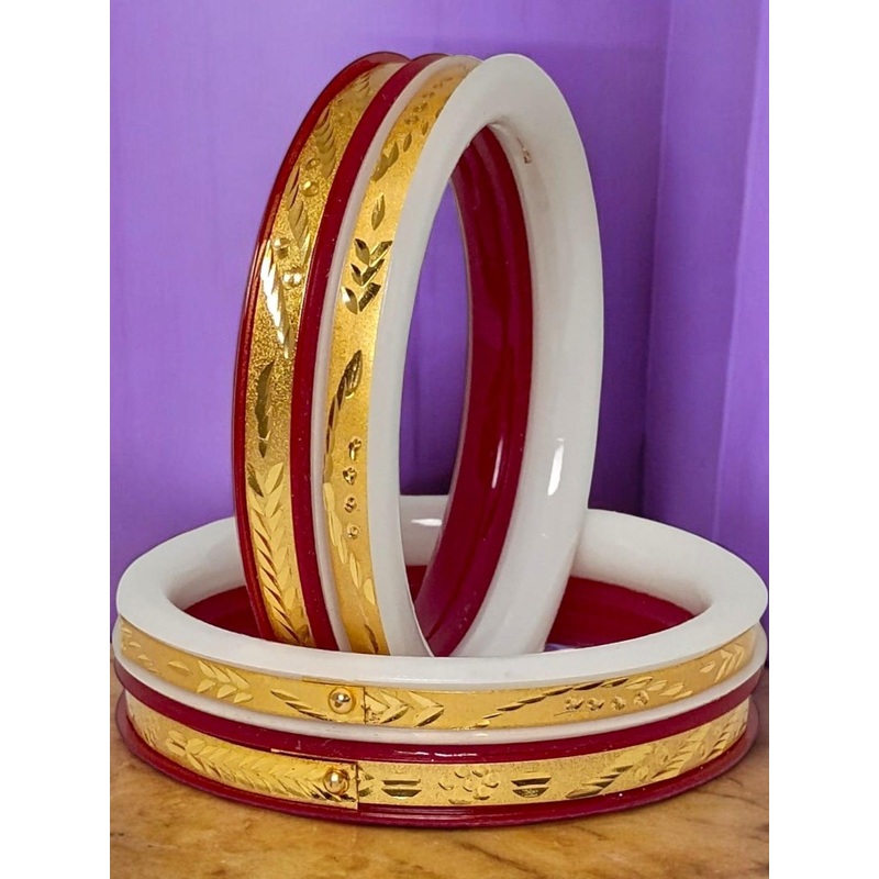 Tanvi J Plastic Gold-Plated Bangles