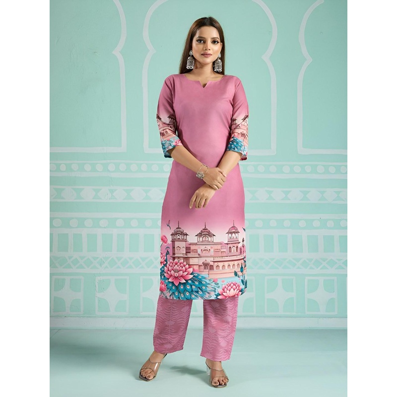 Women Basket Women Ethnic Motifs Printed Regular Kurta with Trousers