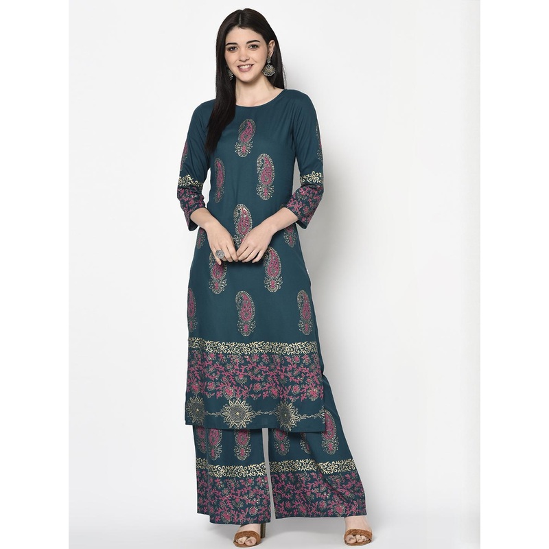 ANIYAH Women Ethnic Motifs Printed Straight Kurta