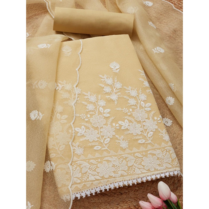 Soch Floral Embroidered Unstitched Dress Material