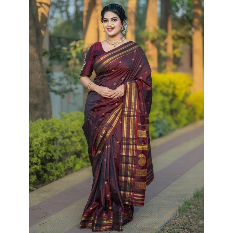 all about you Woven Design Zari Designer Kanjeevaram Saree