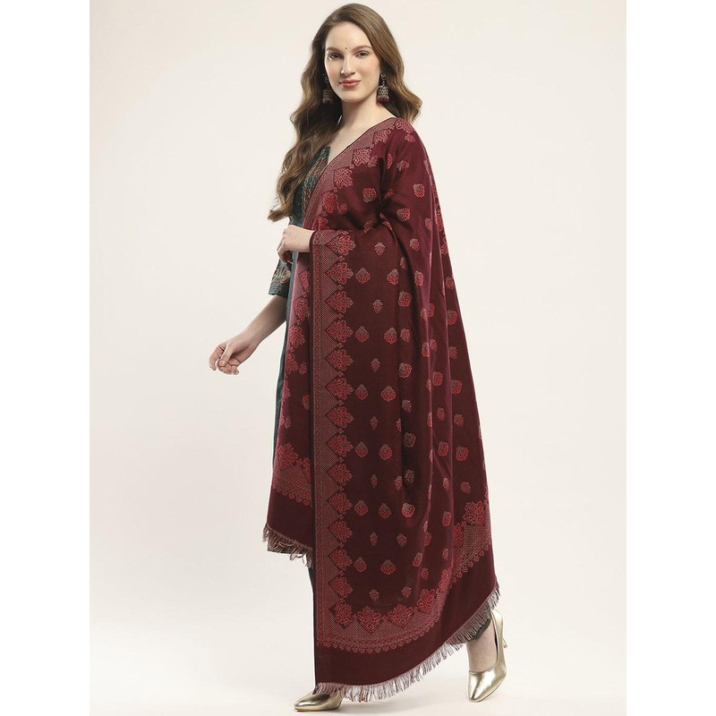 Monte Carlo Floral Printed Acrylic Shawl